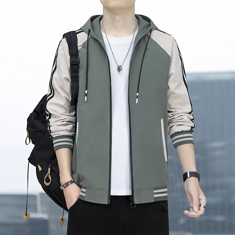 Baseball Uniform Men's Fashion Brand Men's Hoodie Spring American Casual Fall Hong Kong Style Comfortable Men's Jacket