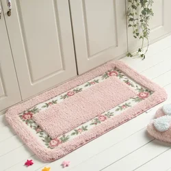 Ins Pastoral Style Bath Mats Bathroom Multiple Sizes Carpets Kitchen Anti-slip Doormat Shower Room Toilet Rugs Floor Area Pads