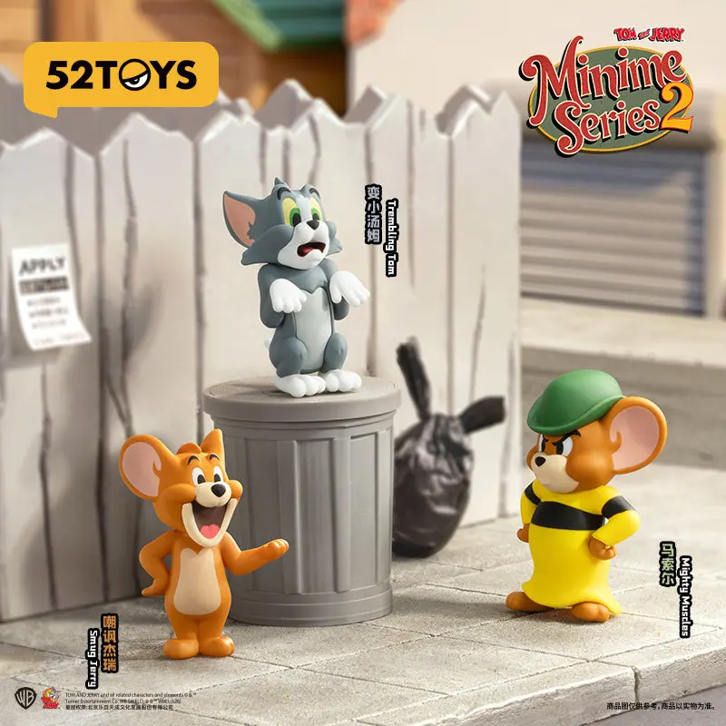 

52TOYS Tom and Jerry Mini Series 2 Blind Box Collectible Figures Fashion Toy Desktop Decor Ornament Gift for Adult Collectors