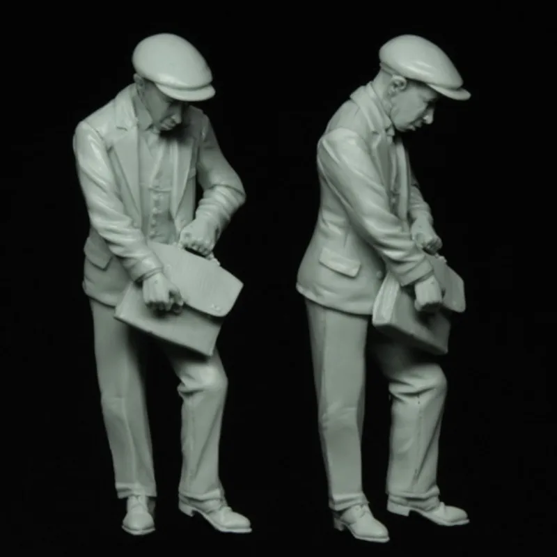 1/35 Scale Resin Figure Assembled Model Kit European Civil Man Historical Hobby Miniatures Unassembled Unpainted Diorama Toy