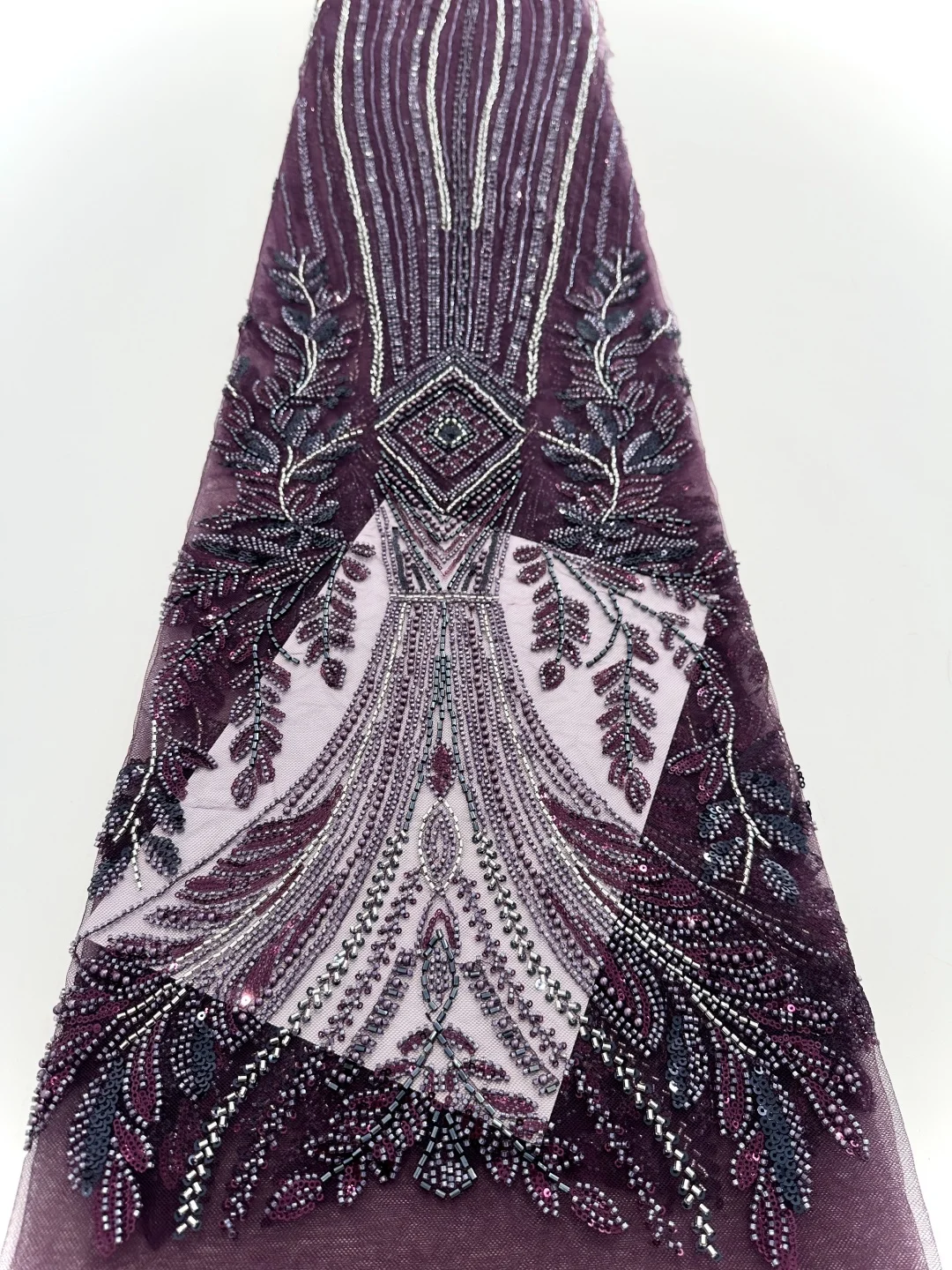 아프리카 나이지리아 비즈 프랑스 메쉬 레이스 스팽글 고품질 2025 자수 레이스 스팽글 레이스 웨딩 드레스 여성용