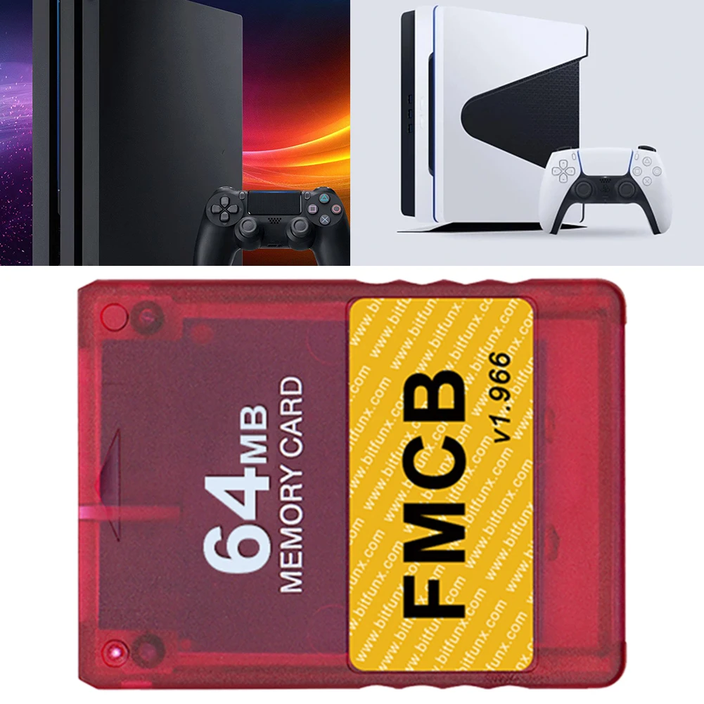 

Карта хранения игр с прозрачным корпусом 8 МБ/16 МБ/32 МБ/64 МБ и бесплатной картой памяти OPL Mcboot V1.966 для игровой консоли PS2