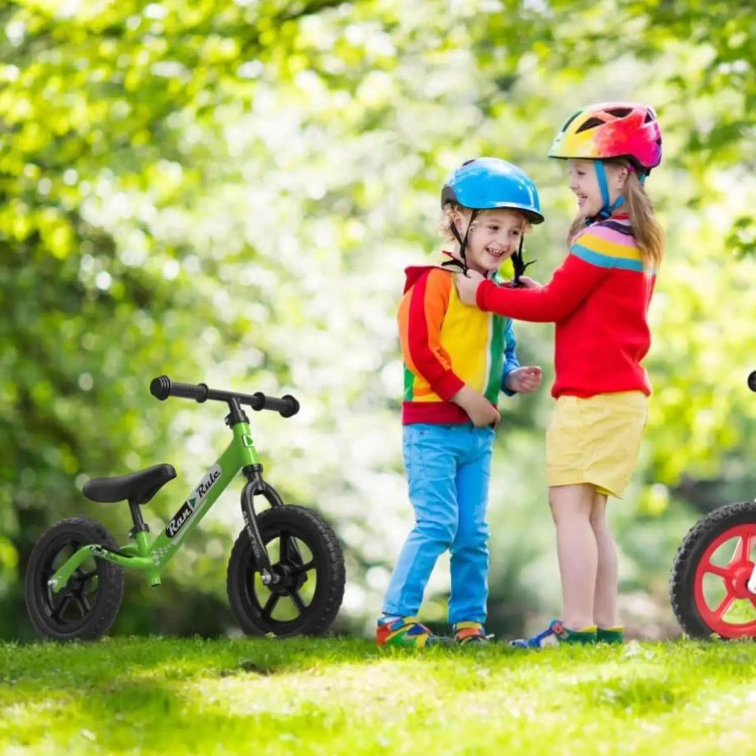 دراجة توازن للصبيان والفتيات ، دراجة تدريب ، خفيفة الوزن ، مقعد قابل للتعديل ، مقود ، هدية ، من عمر 2 إلى 5 سنوات ، 12 بوصة