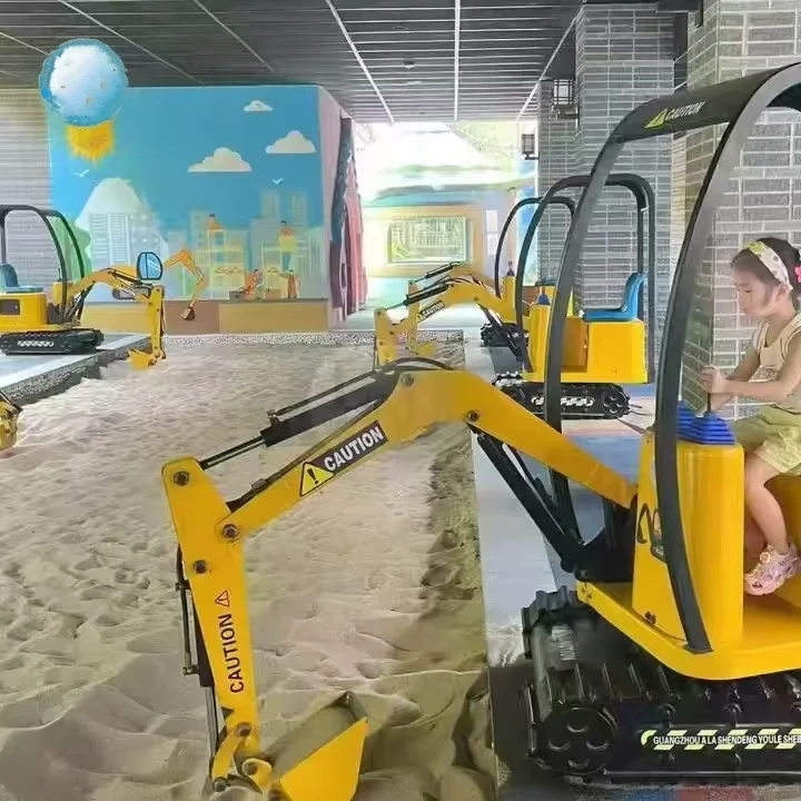 

Attractive Amusement Park Products Kids Coin Operated Rides Game Machine Mini Excavator Children Excavator Kids Electric Digger