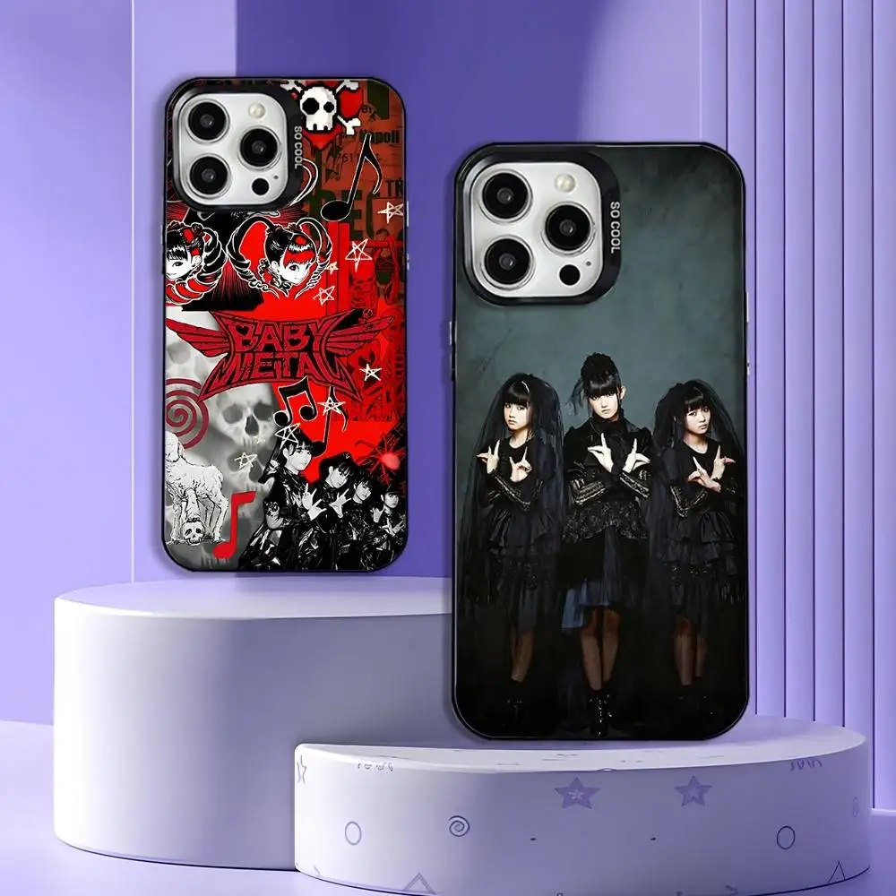 

B-Babymetal Japanese Idol Phone Case For iPhone 16,15,14,13,12,11,Mini,Pro,SE,MAX Black Matte Shockproof Cover