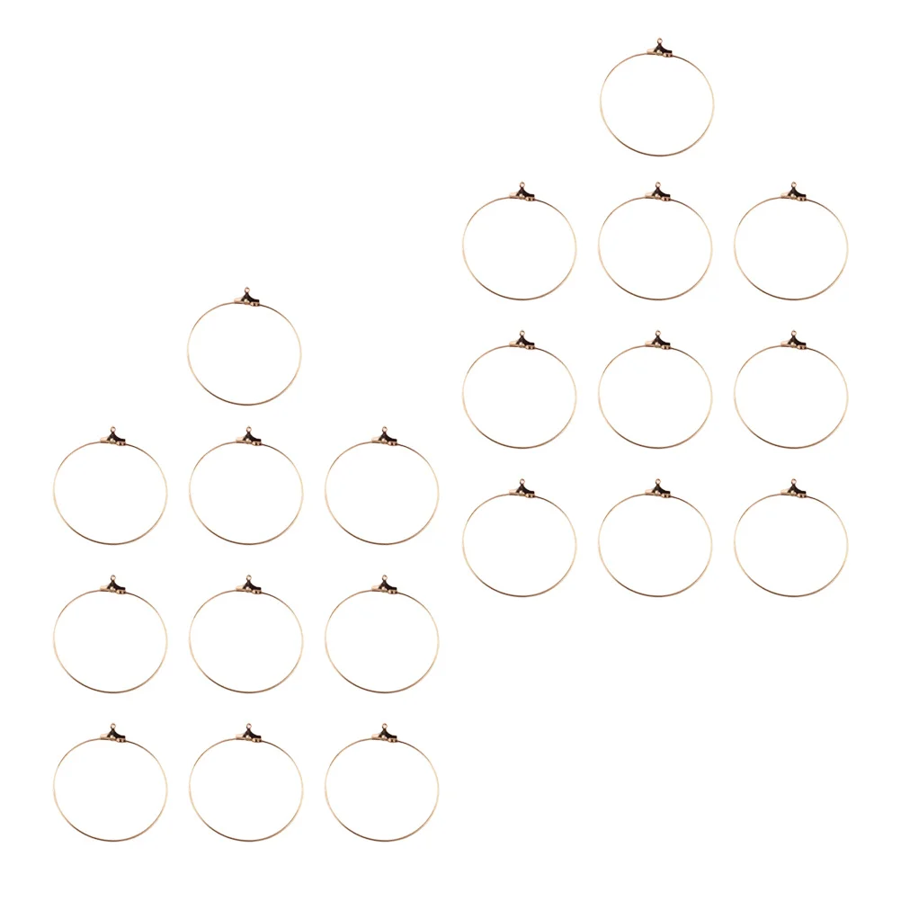 

20 шт. медные зажимы для ушей, аксессуары для сережек, 40 мм, золотые прочные принадлежности для самостоятельного изготовления ювелирных изделий для ручной работы, украшения для ушей «сделай сам»