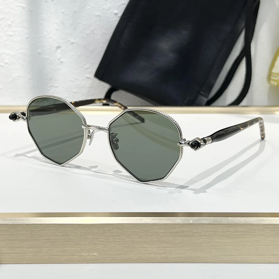 Belight Optical MASKE P71 Spring Hinge Polygon Shape Acetate With Metal Men Women Cool Fashion Trendy Sunglasses With Case