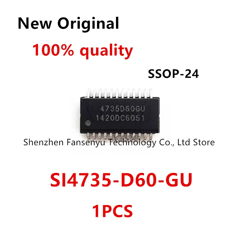 

(1piece)100% New 4735D60GU SI4735-D60-GU SI4735-D60-GUR ssop-24 Chipset.