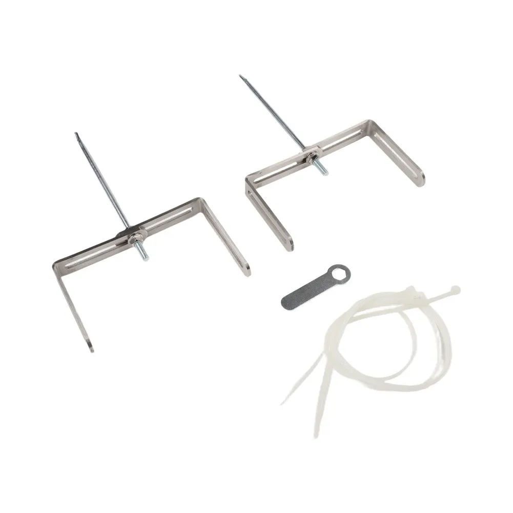 Iron Downpipe Bracket Adjustable Downpipe Garden Drainage Efficient Drainage Solution Adjustable Width 7.7-13cm