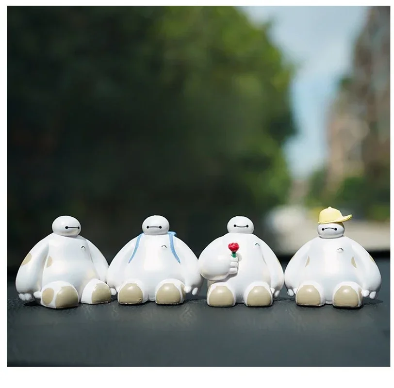 Disney Big Hero 6 Cute Anime Car Ornaments Baymax Kawaii Doll Auto Interior Decoration Tools Voiture Accessories for Vehicles