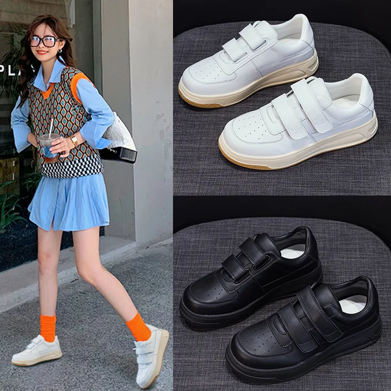Board shoes women's 2025 new autumn super hot versatile casual thick sole raised soft sole board shoes