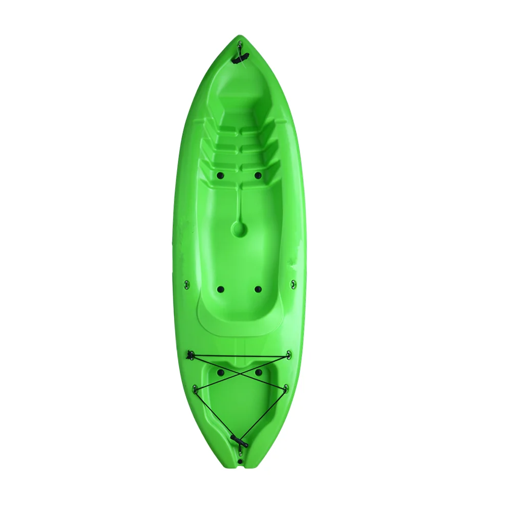 8ft Single Seat Ocean Kayak 1-Person Canoe with Paddle Small Kayak for Ocean Water Sports