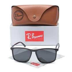 Polarized Sunglasses Rectangle Man Driving Fishing Designer Shades UV400 Eyewear Oculos De Sol