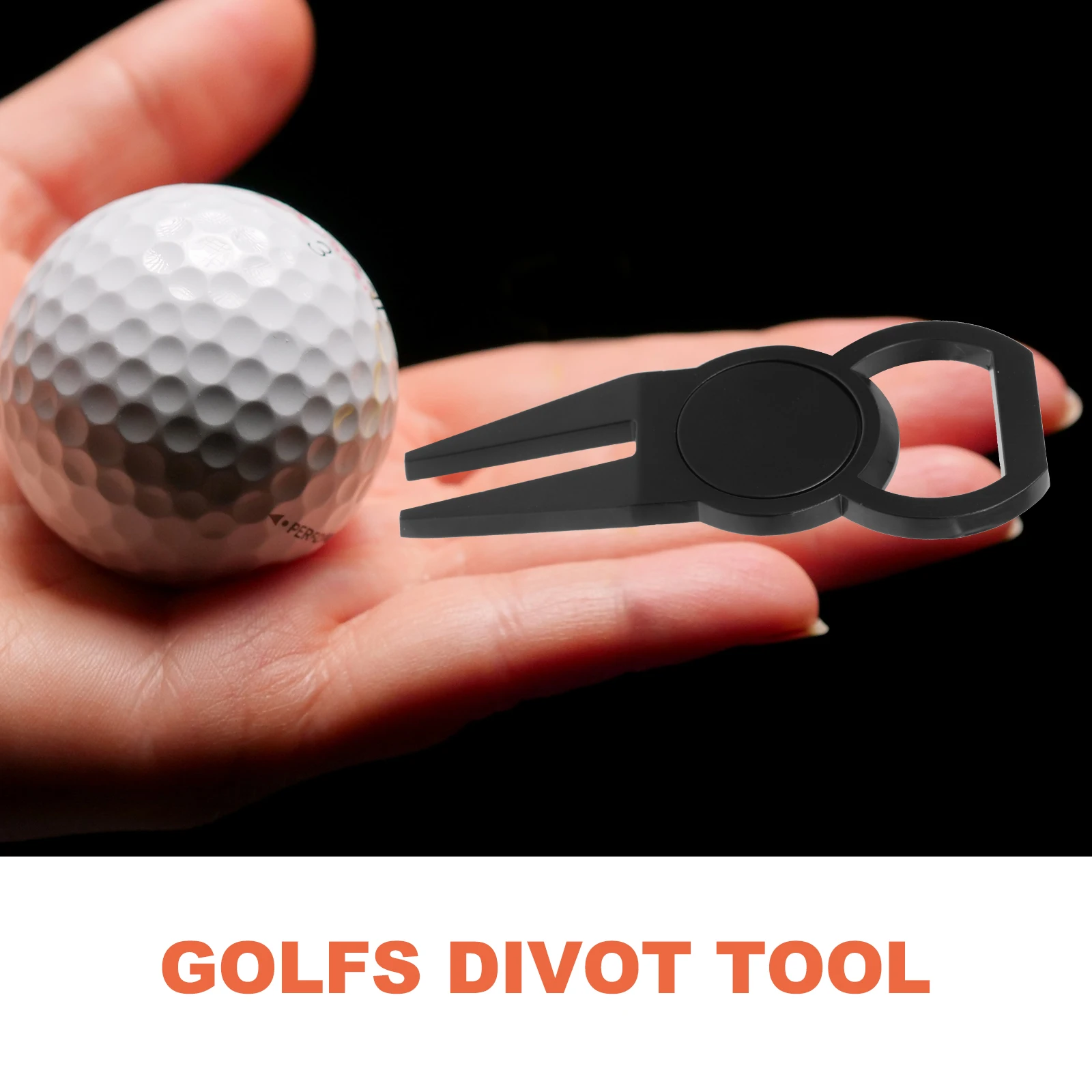 

Zinc Alloy Golf Green Fork Ball Line Marker Durable Divot Repair Tool Outdoor Lawn Golfs Accessory Premium Professional Wear