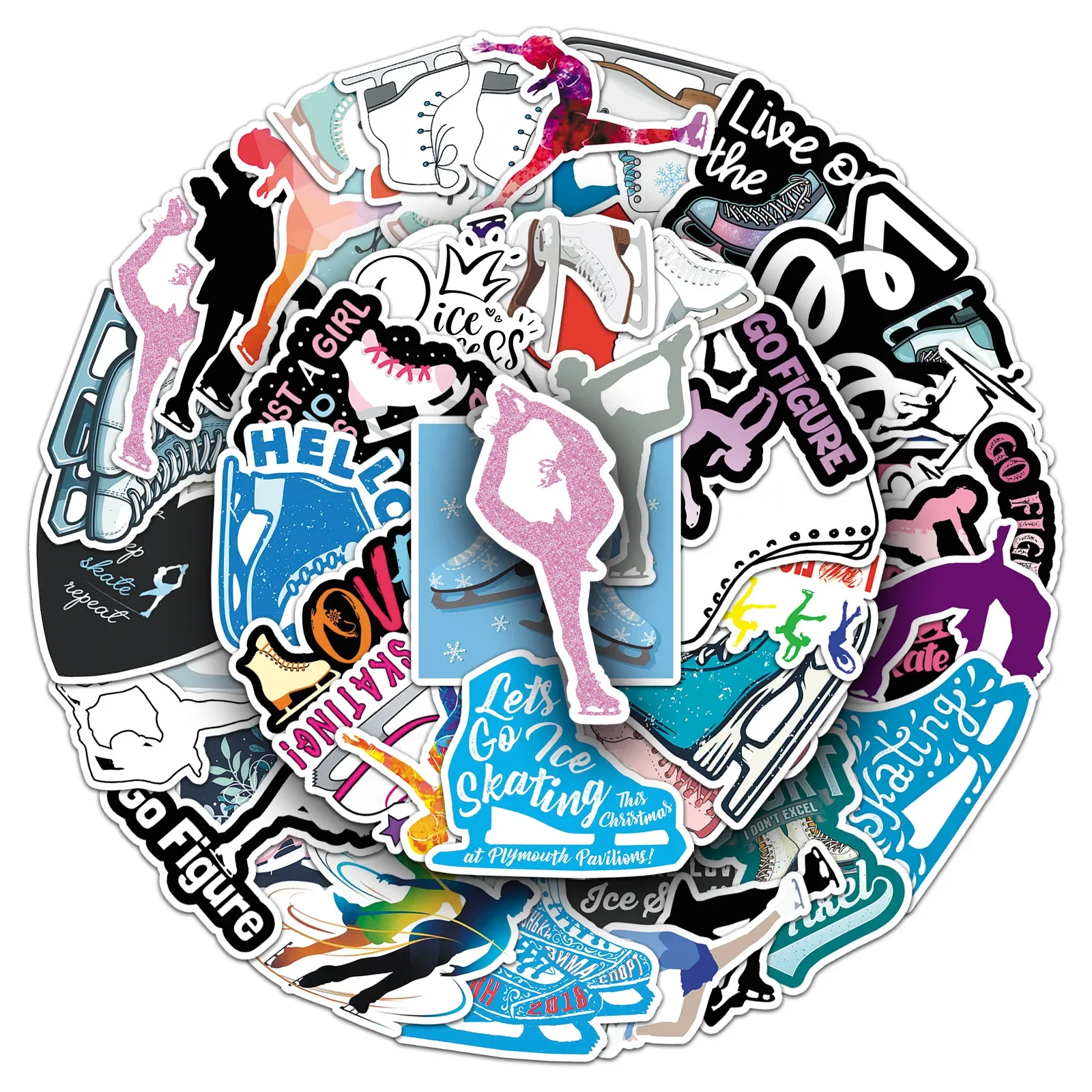 

50PCS Skating Personalized and Creative Sports Series Stickers Funny Sport Cartoon Decal DIY Luggage Phone Classic Kid Toys