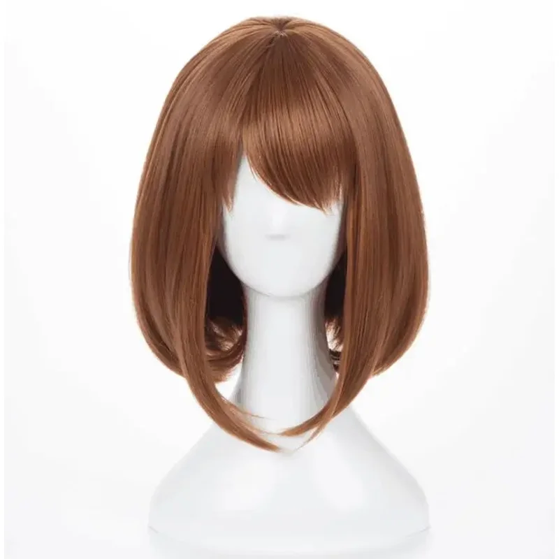 Anime Academ Cosplay Boku no Hero bruja Ochako Uraraka pelucas disfraz de Halloween uniforme traje regalos; 3'v,6.h;8'