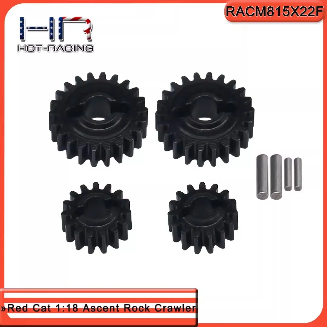 HR CNC Machined Steel 15T-22T Overdrive Portal Gear for RedCat 1:18 Ascent Rock Crawler