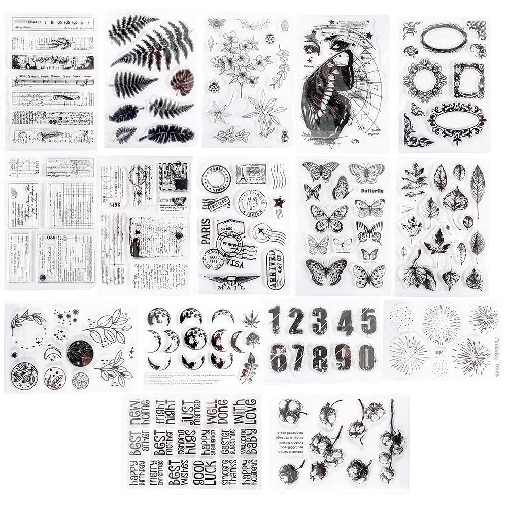 Clearance Sale Transparent Seal Ledger DIY Decor Clear Stamps, Silicone Transparent Rubber Stamps For DIY Scrapbook Decoration