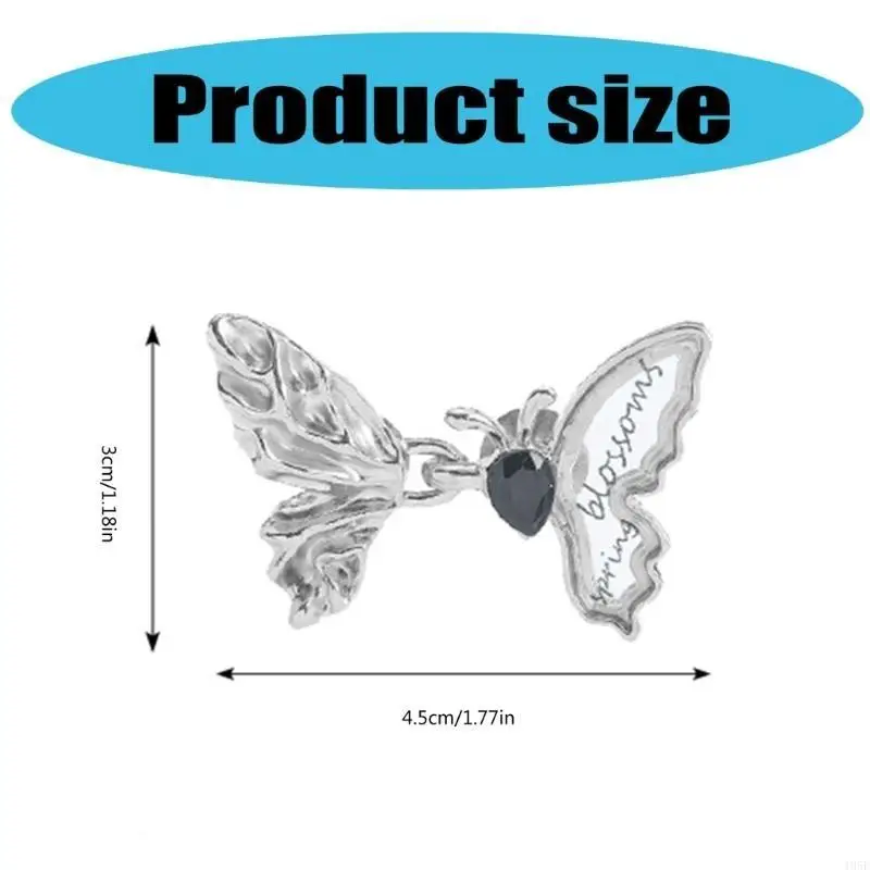 195E Butterfly Metal Fastening Button Detachable Pants Buttons Pin Crafts Waist Tightener Clothing Buckle No Sew Tool