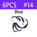6 piezas talla 14 azul