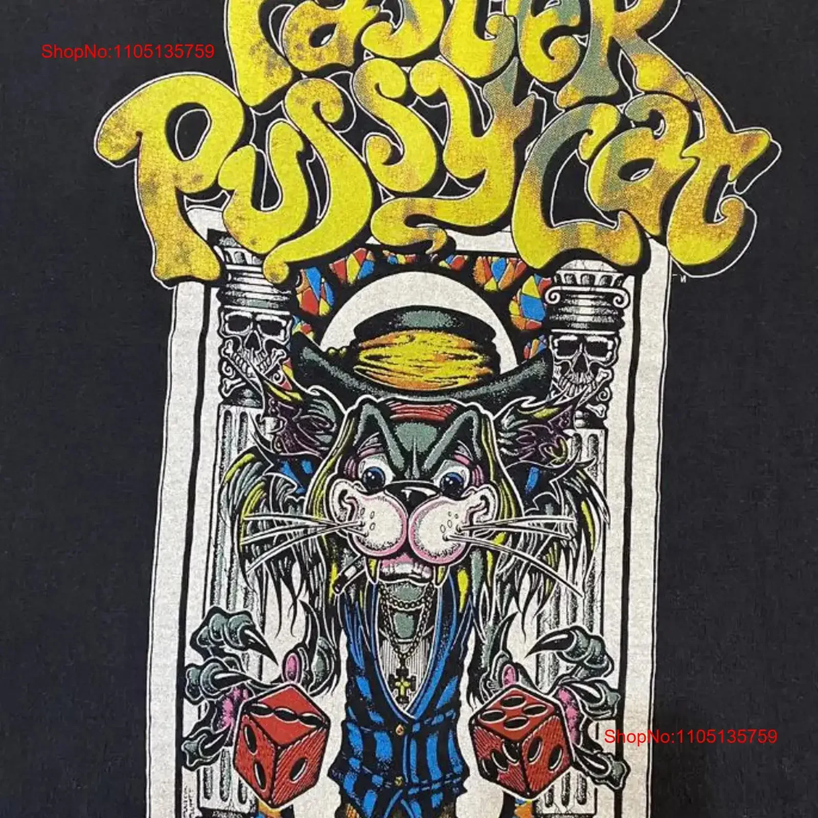 FASTER PUSSYCAT Wake Me When It camiseta adulto S a 5XL MI362 vintage lavado suave transpirable cómodo estirado moda