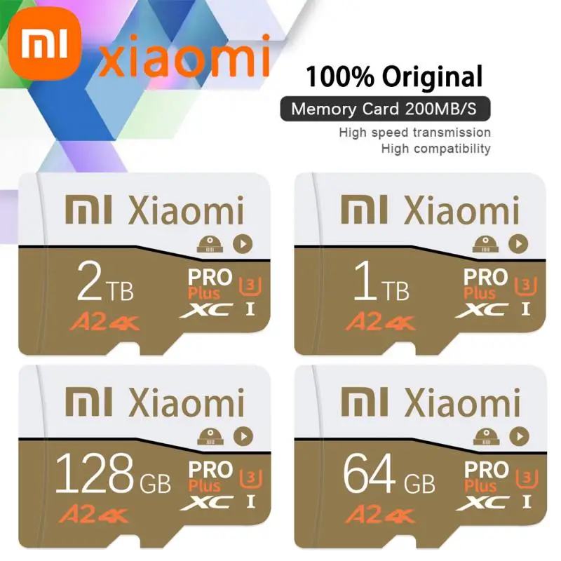 Original Xiaomi 1TB SD Card Memory Card TF/SD 128GB 256GB 512GB Mini Memory Card Class10 For Camera/Phone 2024 NEW