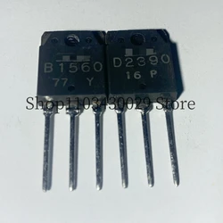 5Pairs(10PCS) New Original 2SB1560 B1560 + 2SD2390 D2390 TO-3P 10A 160V PNP + NPN