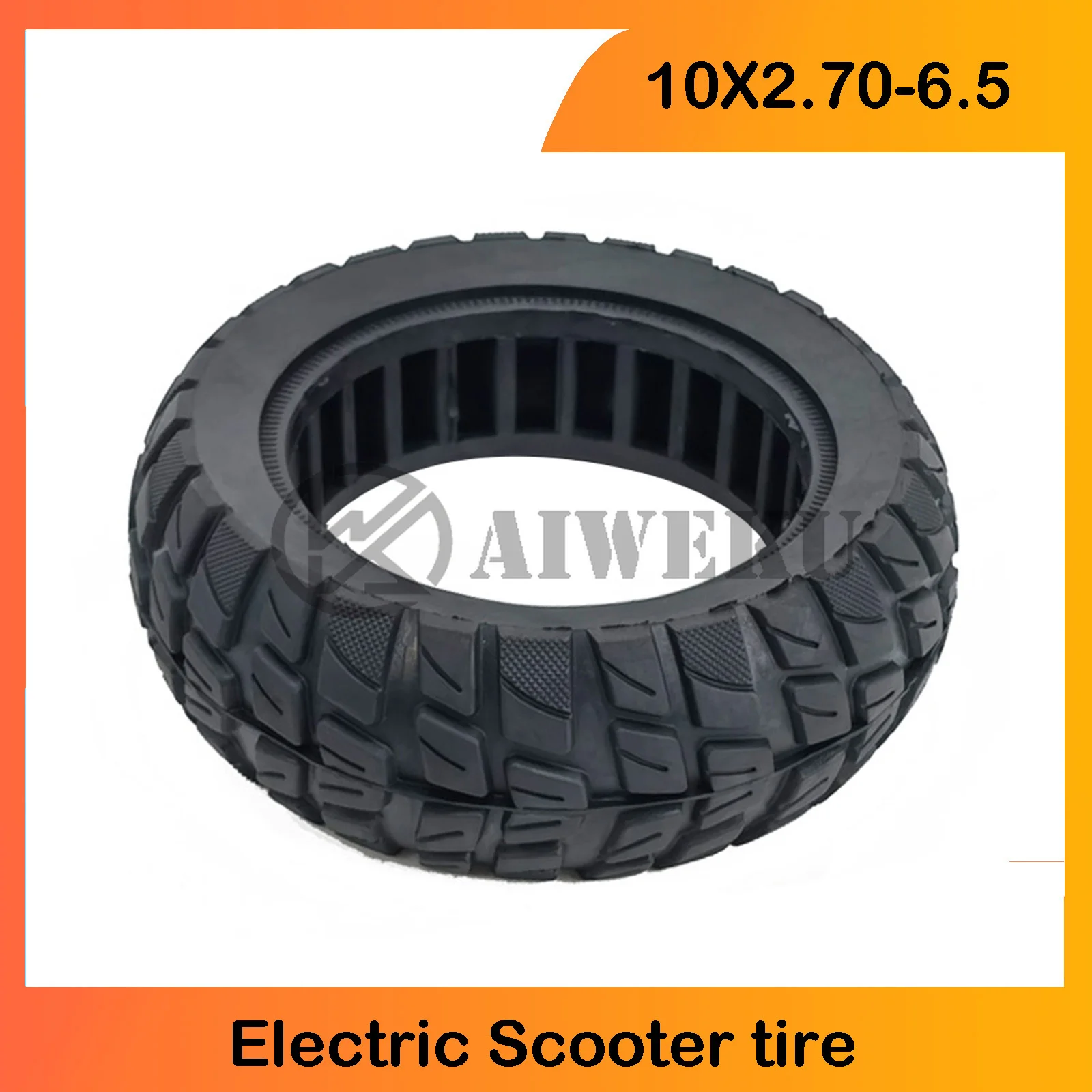 Scooter Eléctrico coche autoequilibrado 10 pulgadas 10x2,70-6,5 neumático sólido Universal neumático no neumático a prueba de explosiones