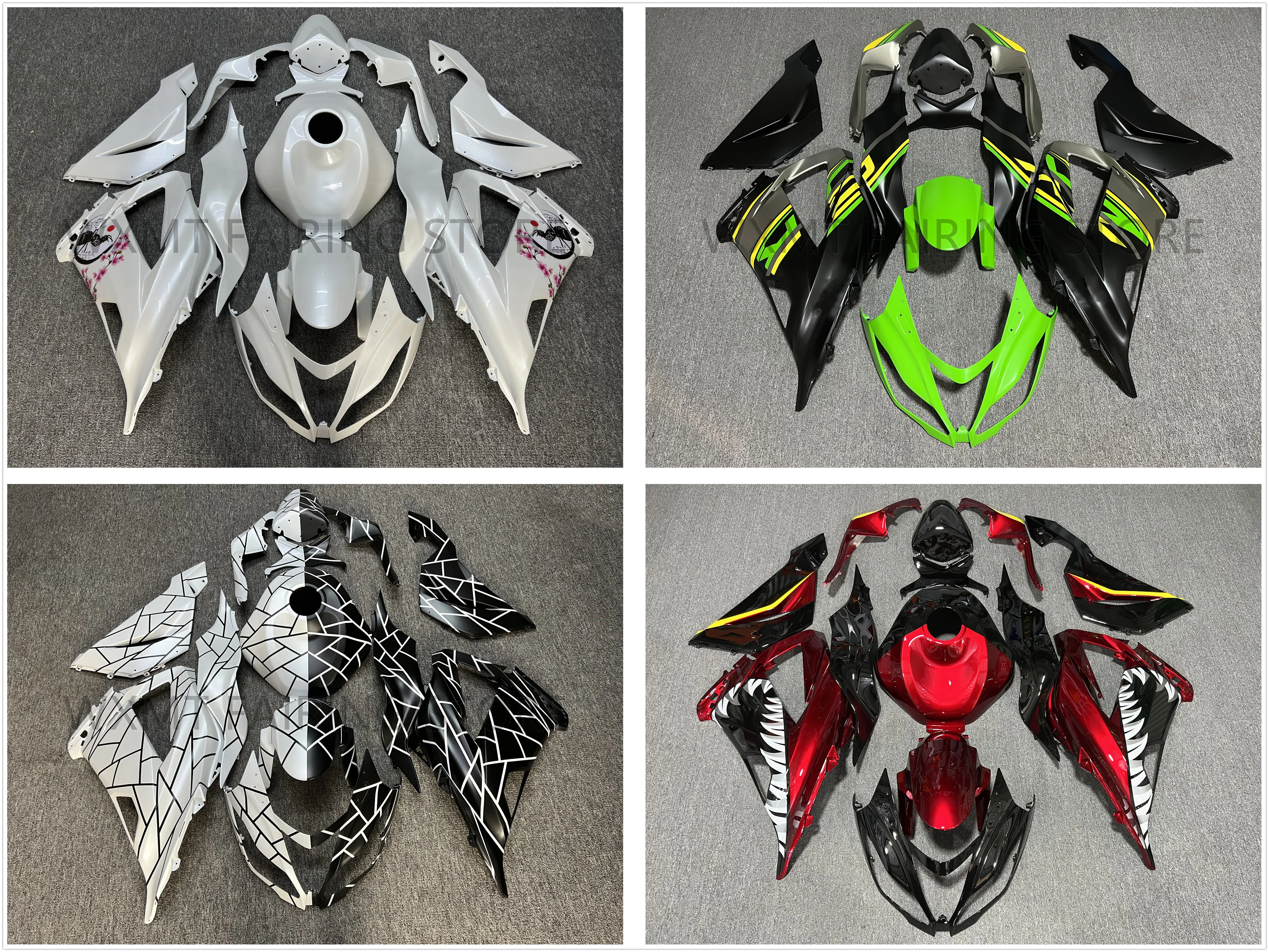 NEW ABS Motorcycle Injection mold Fairings Kit fit for Ninja ZX-6R 2013 2014 2015 2016 2017 2018 636 bodywork full fairing kits