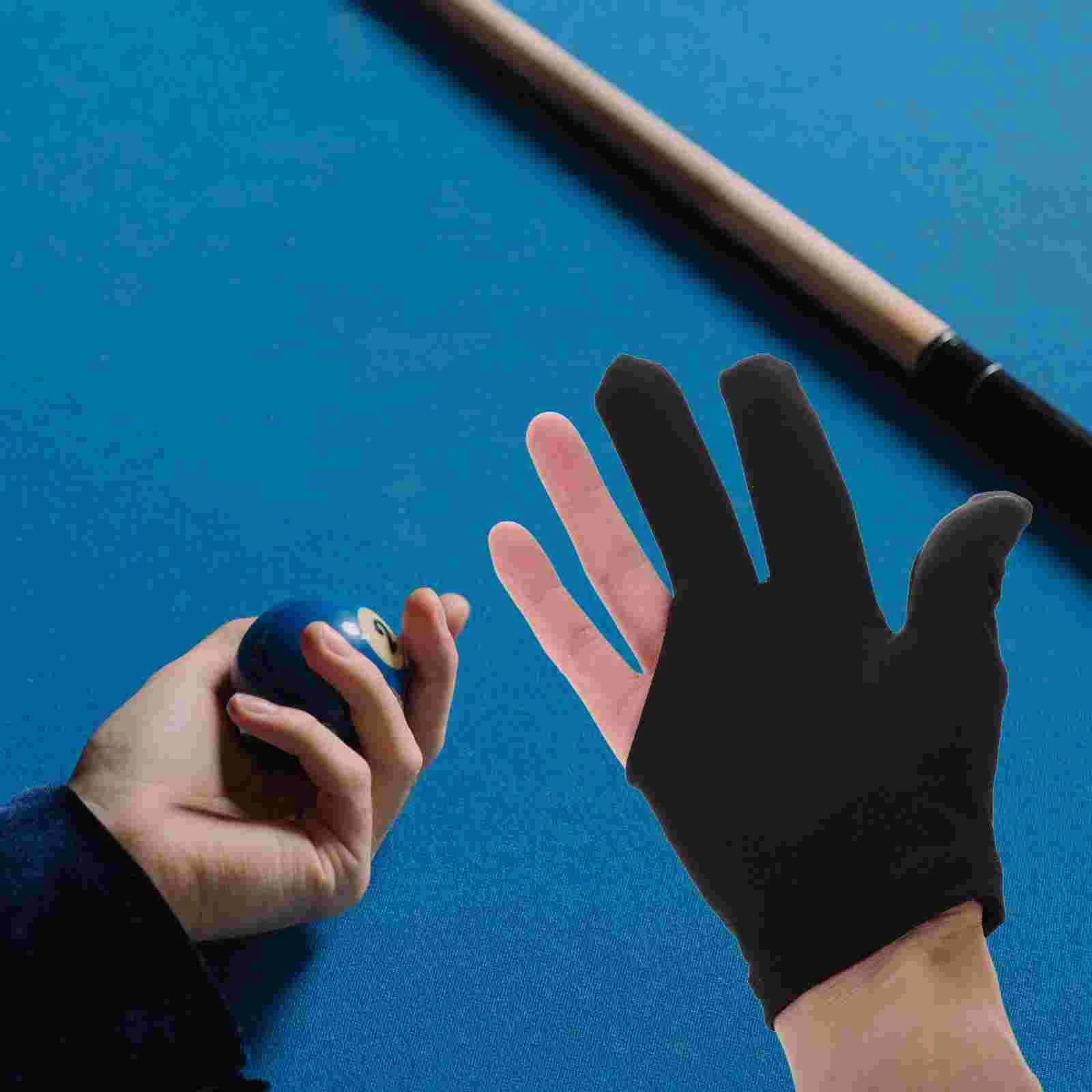 Three Fingers Pool Gloves Billiards Left Hand Shooters Snooker Cue Sport Glove Show Gloves for Women Men Billiard Accessories Bl