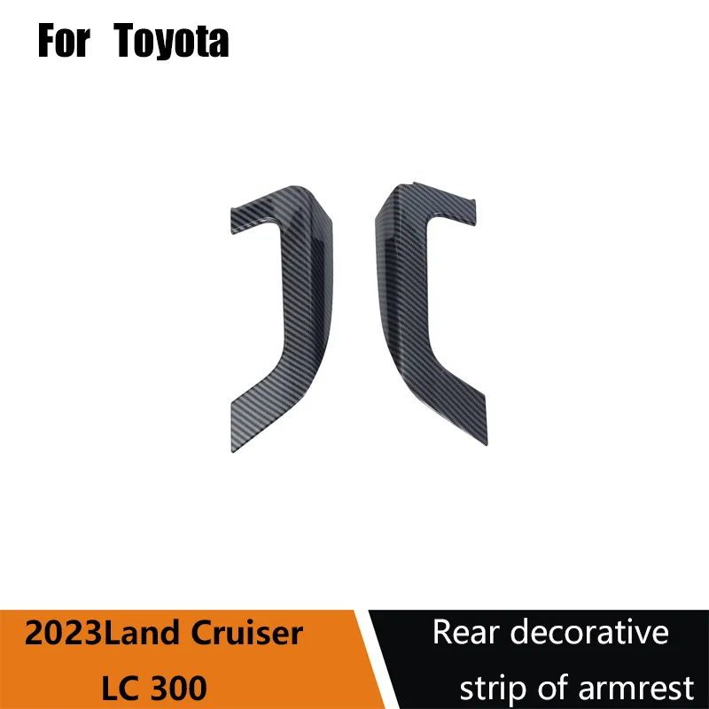 

For 23 models of Land Cruiser LC300 armrest rear decorative strip modification with ABS material