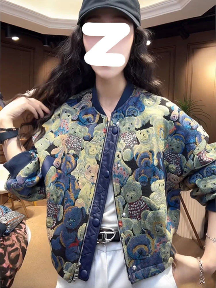 

Ele ort Baseball Jaet Women's Spring Autumn 2025 New ular Outerwear Top Quali Zipper round Ne Long Sve