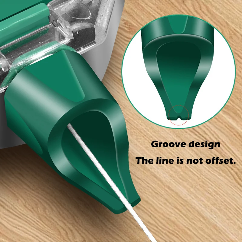 

1PC Woodworking Tool Carpenter Manual Ink Marker Scriber With 50M Chalk Lines Woodworking Scriber Ink Fountain Marking Tools