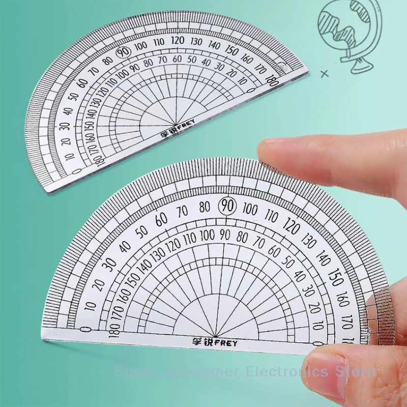 Comprehensive 7Pcs Student Kit: Triangle Ruler, Protractor, Rubber, Compass, and more; Ideal for Exams & School Supplies