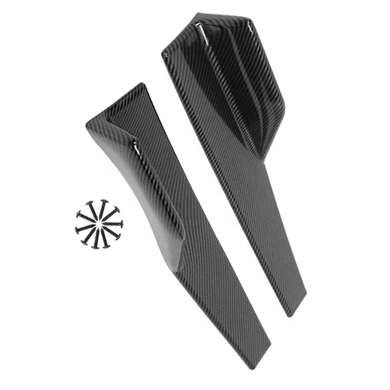 For Ford Mustang GT Shelby GT500 45Cm Universal Rear Side Skirt Winglet Diffuser Body Kit Apron Cover Extension
