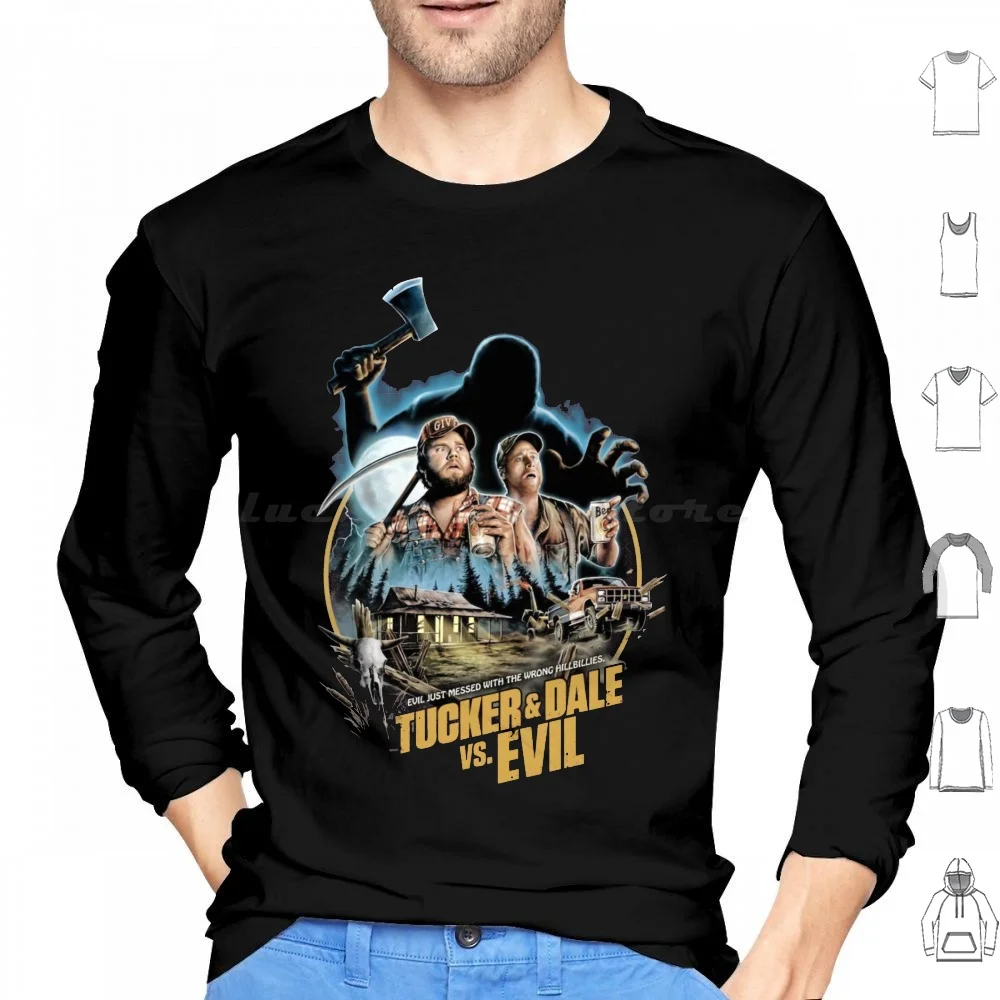 Tucker & Dale Vs Evil Hoodie cotton Long Sleeve Retro Vintage Movie Film Cult Classic 90s Movies 2000s Movies Retro