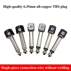 2PCS Miwayer DIY Strait Audio Solderless 6.35 Mono Plug Solder Two-way Linking Free Plug Guitar Effect Connector