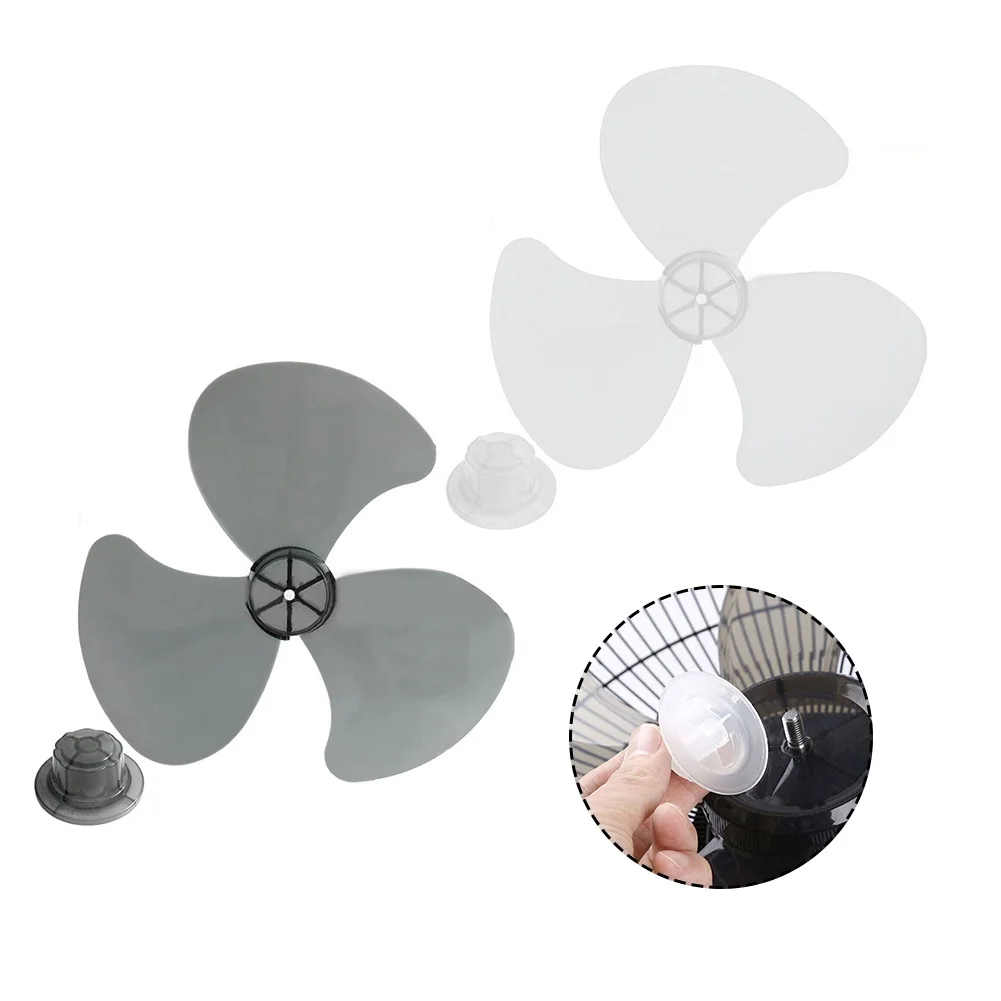 

16 Inch 3 Leaves Fan Blades Household Plastic Fan Blade Three Leaves For Standing Pedestal Fan Table Fanner General Accessories