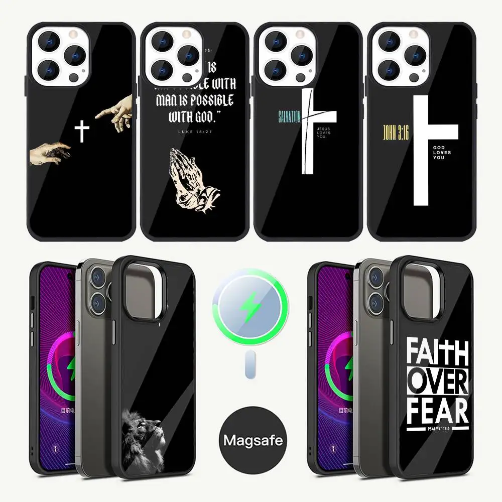 

Verse of The Christian Bible Jesus Phone Case For iPhone 16,15,14,13,12,11,Plus,Pro,Max Mini Magsafe Magnetic Wireless Charging