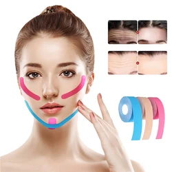 2.5CM*5M Kinesiology Tape For Face V Line Neck Eyes Lifting Wrinkle Remover Sticker Tape Facial Skin Care Tool Bandagem Elastica