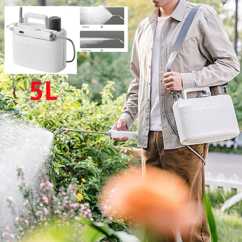 5L Electric Sprayer High Pressure Disinfection Pesticide Dispenser Flower Watering Kettle Garden Sprayer  Agricultural Spray