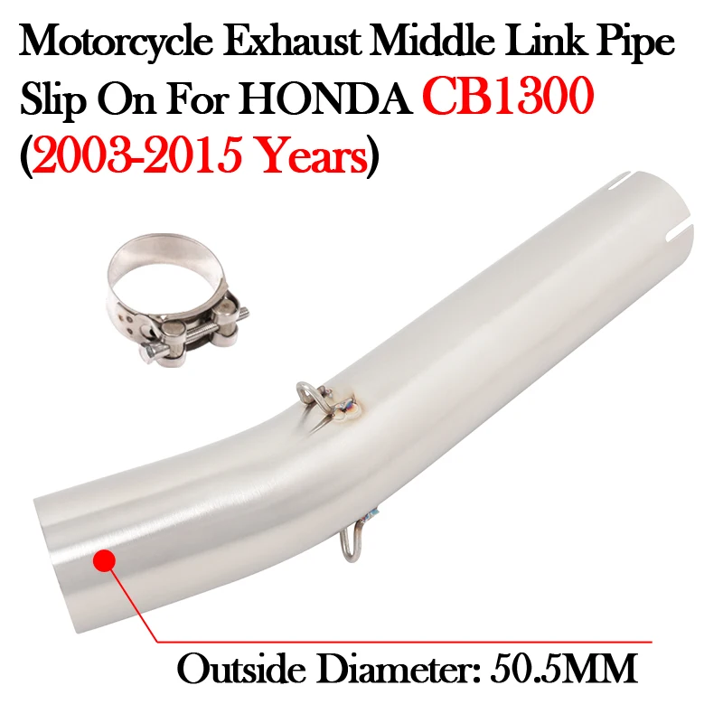 

Slip-On For HONDA CB1300 CB 1300 2003 - 2014 2015 Motorcycle Exhaust Escape Moto Muffler Modify 51MM Bike Tube Middle Link Pipe