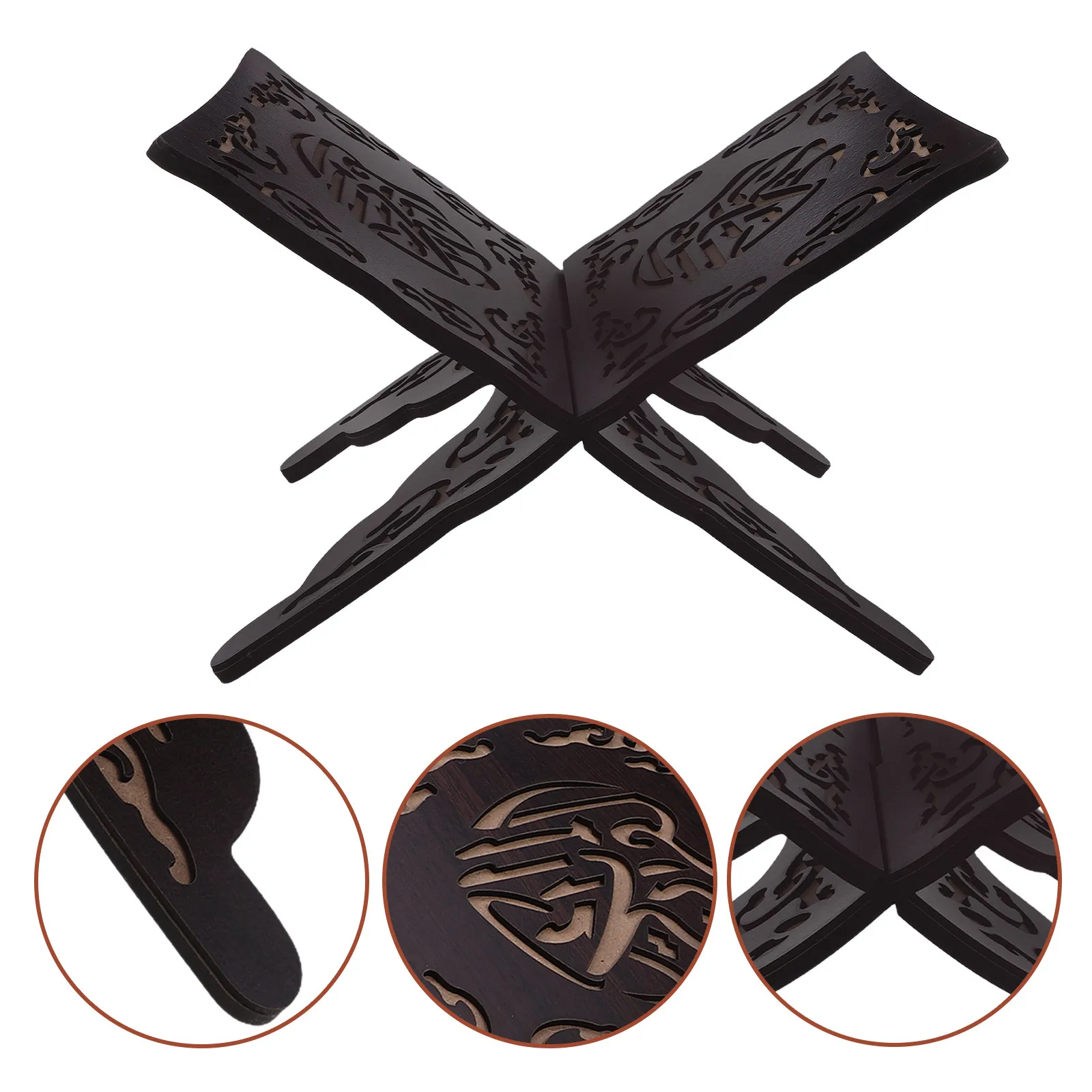 Adjustable Wooden Quran Book Stand – Sturdy Religious Book Holder for Prayer, Bible, Cookbooks & Textbooks