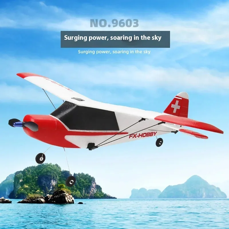 In Stock Fx9603 3-Channels J3 Remote Control Aircraft Fixed Wing Brushless Cessna Model Airplane Children Christmas Toys Gifts