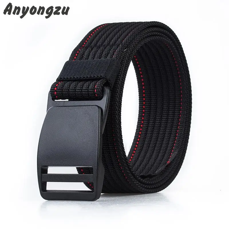 Plastic Steel Buckle Leisure Nylon Belt Thick Wear-resistant Belt Body Free Regulation Length Multipurpose Waistband