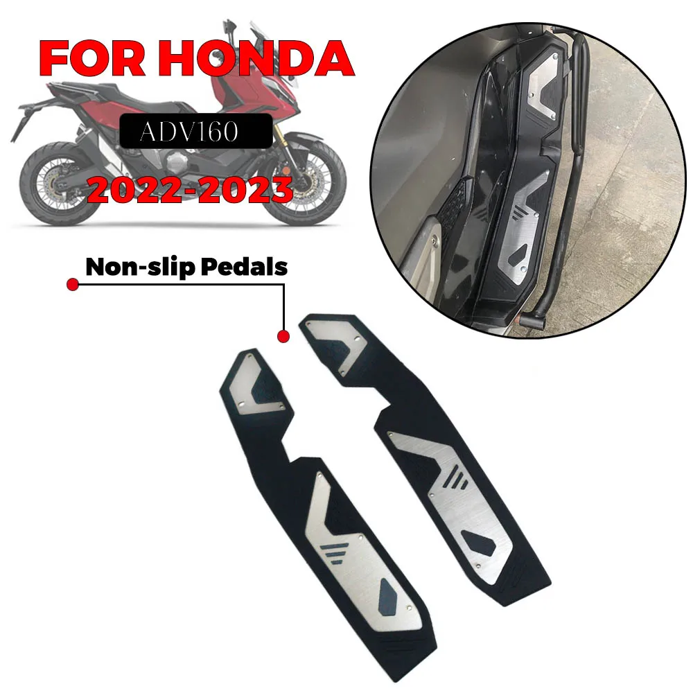 MTKRACING For HONDA ADV160 Motorcycle Accessories Aluminum Alloy Pedal Foot Modification Non-Slip Pedal Pad Front Footrest