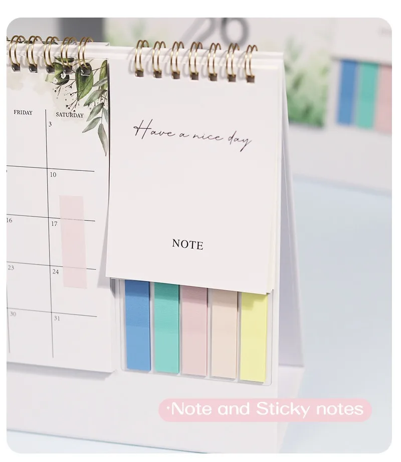 2026 Calendar Planner Multifunctional Health Tracker Daily Schedule Motivational All-Purpose Office Home Student Desk Organizer
