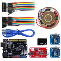 MP3 Player Kit with OPEN-SMART Board Micro SD Card Touch Sensor Module MP3 module and speaker kit for 328P Board
