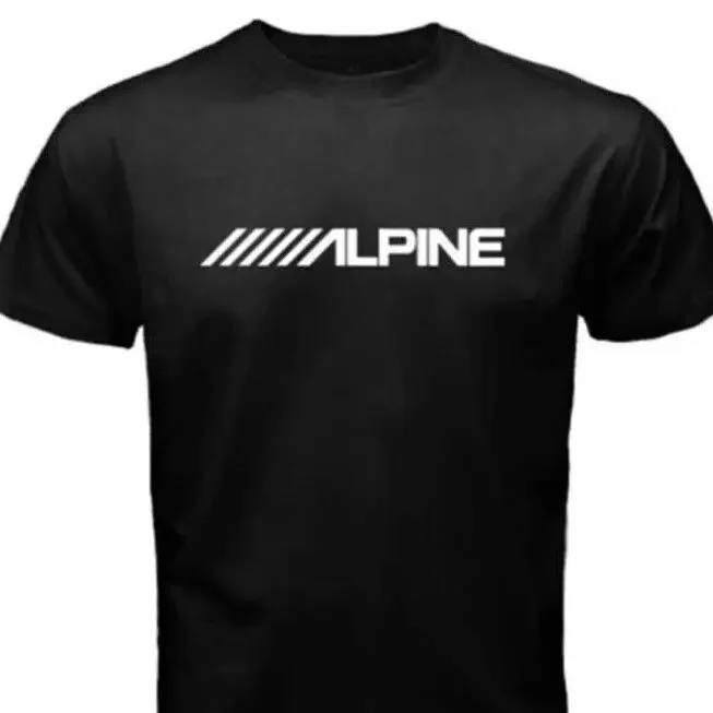 Alpine Car Audio System Men'S Black T Shirt