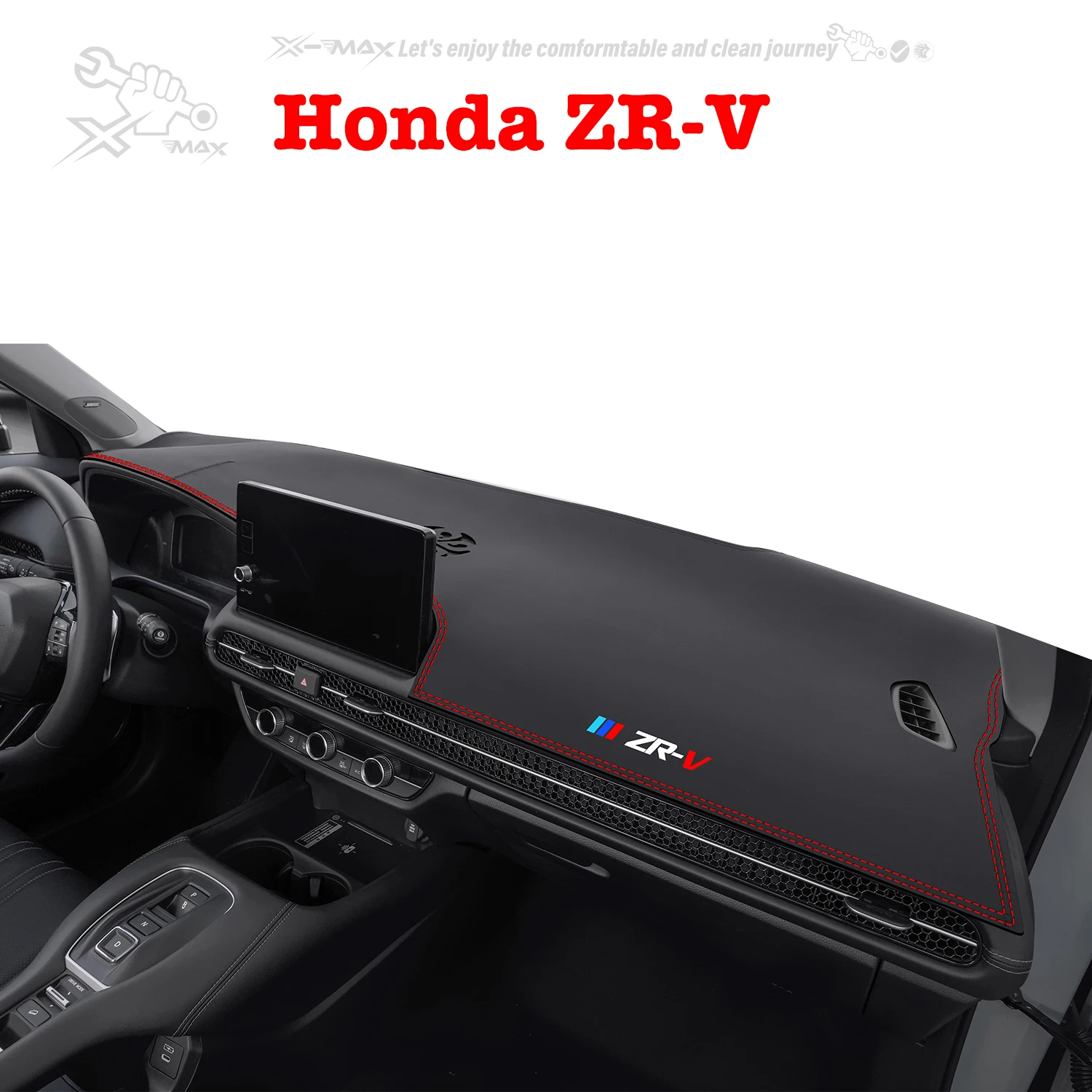 Left-hand Drive Car Dashboard Mat For Honda ZR-V 2022-2024 Light Blocking Pad Center Console Dash Mat Sunshield Protector